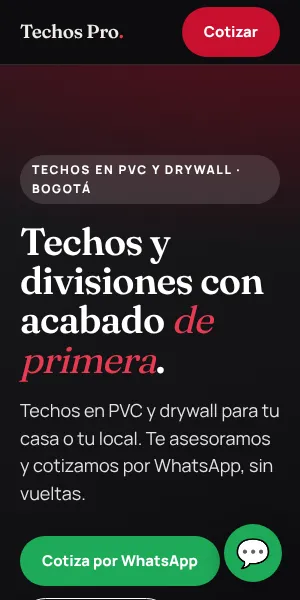 Techos y drywall, estilo Carbón Rojo