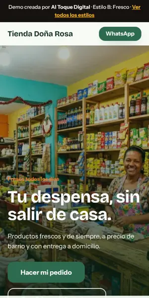 Estilo B para Tienda