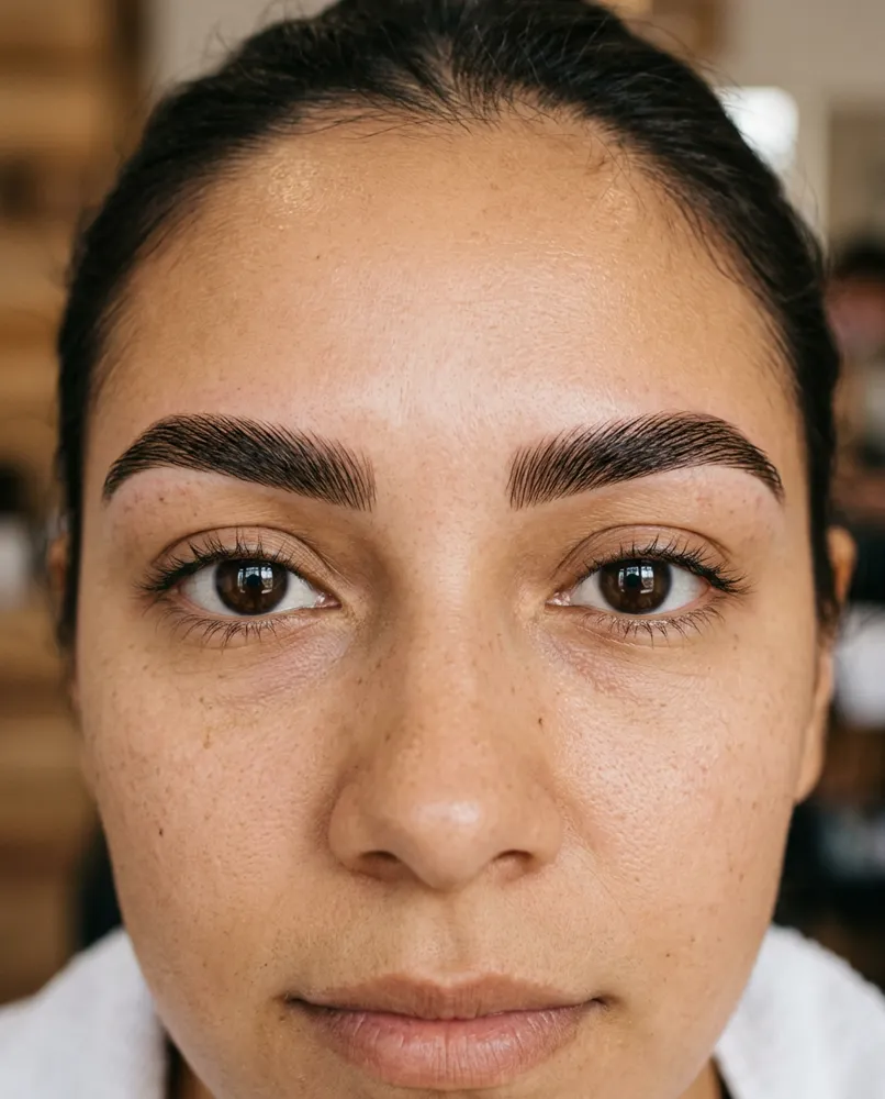 Cejas después: diseñadas y laminadas